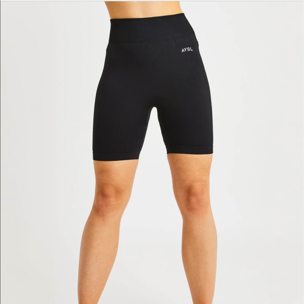 NWT AYBL black biker shorts